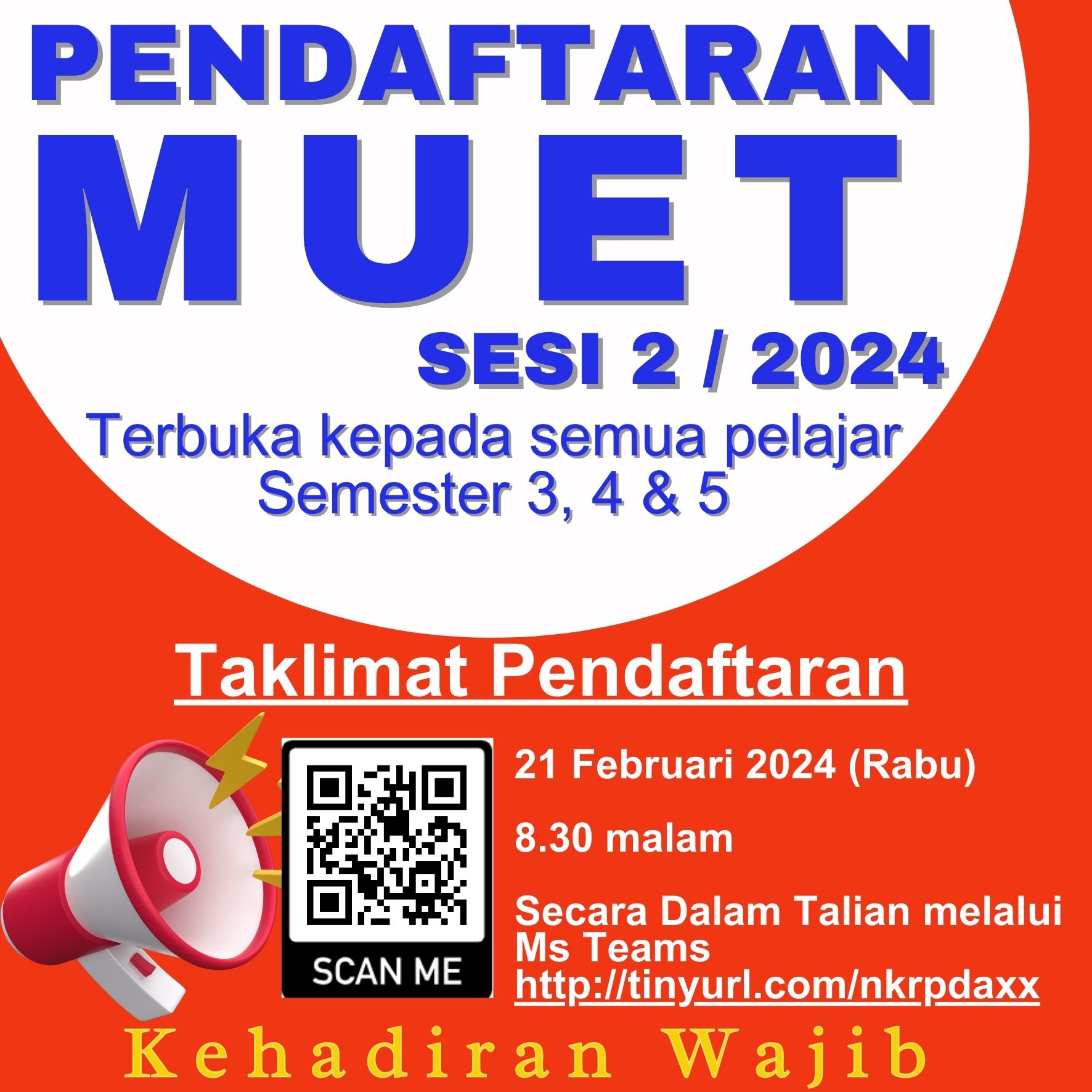 Taklimat Pendaftaran MUET Bagi Sesi 2 Tahun 2024