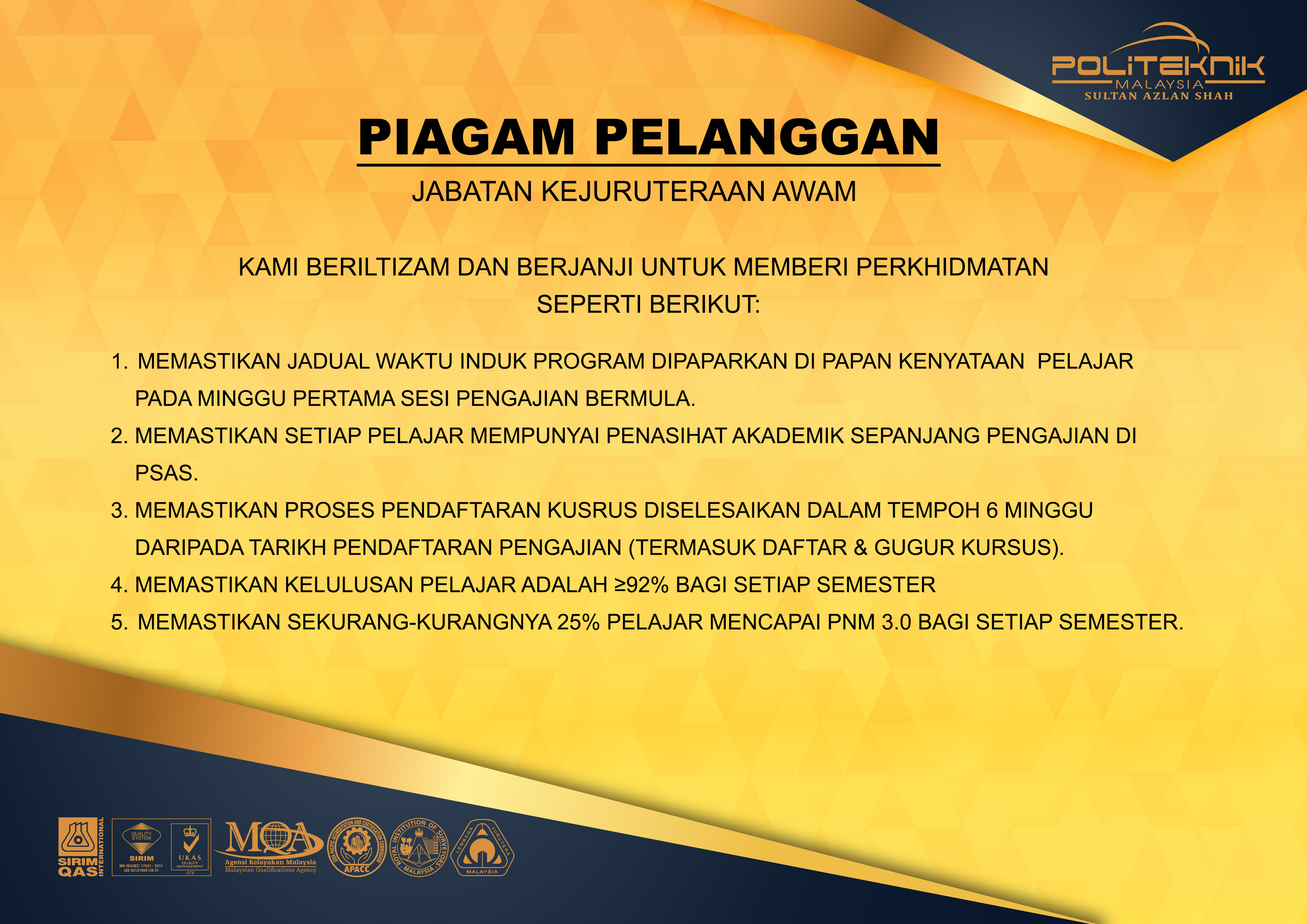 PIAGAM PELANGGAN JKA