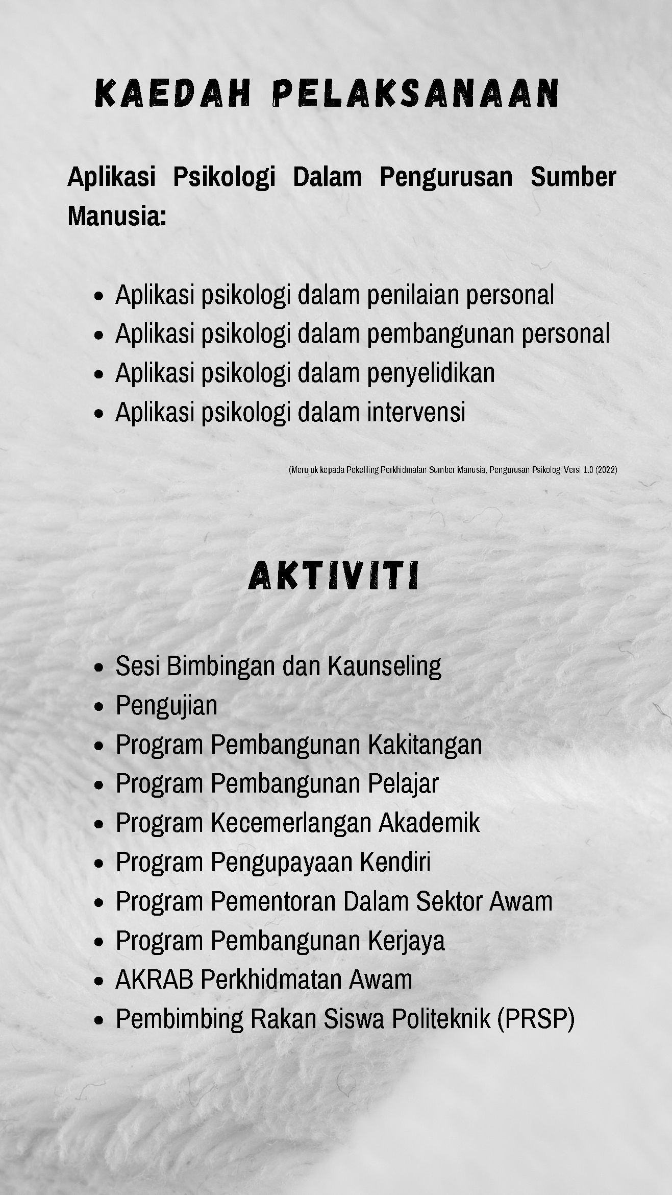 Pelaksaan Aktiviti dan Aktiviti uppsi